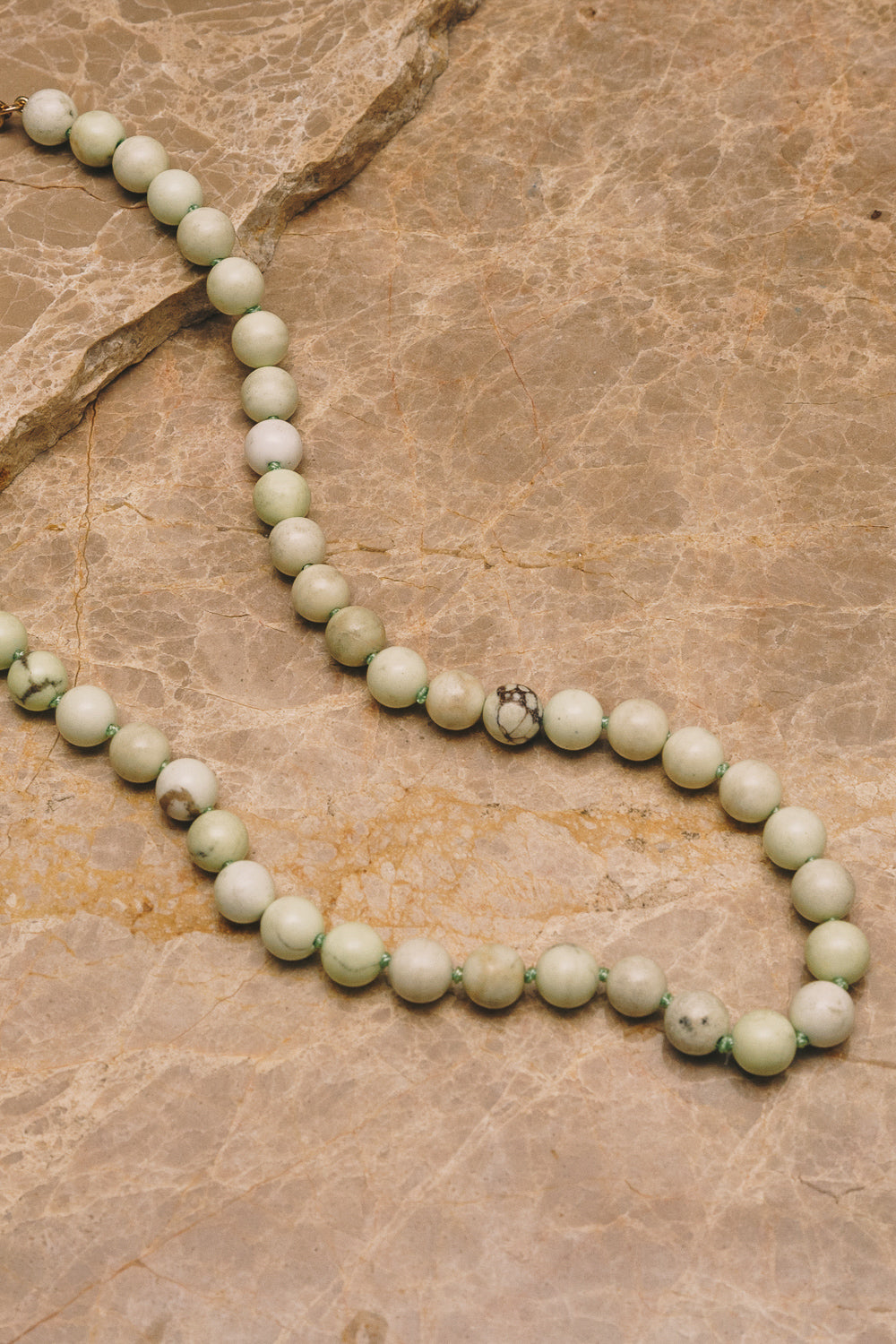 Chrysoprase Long Beaded Necklace