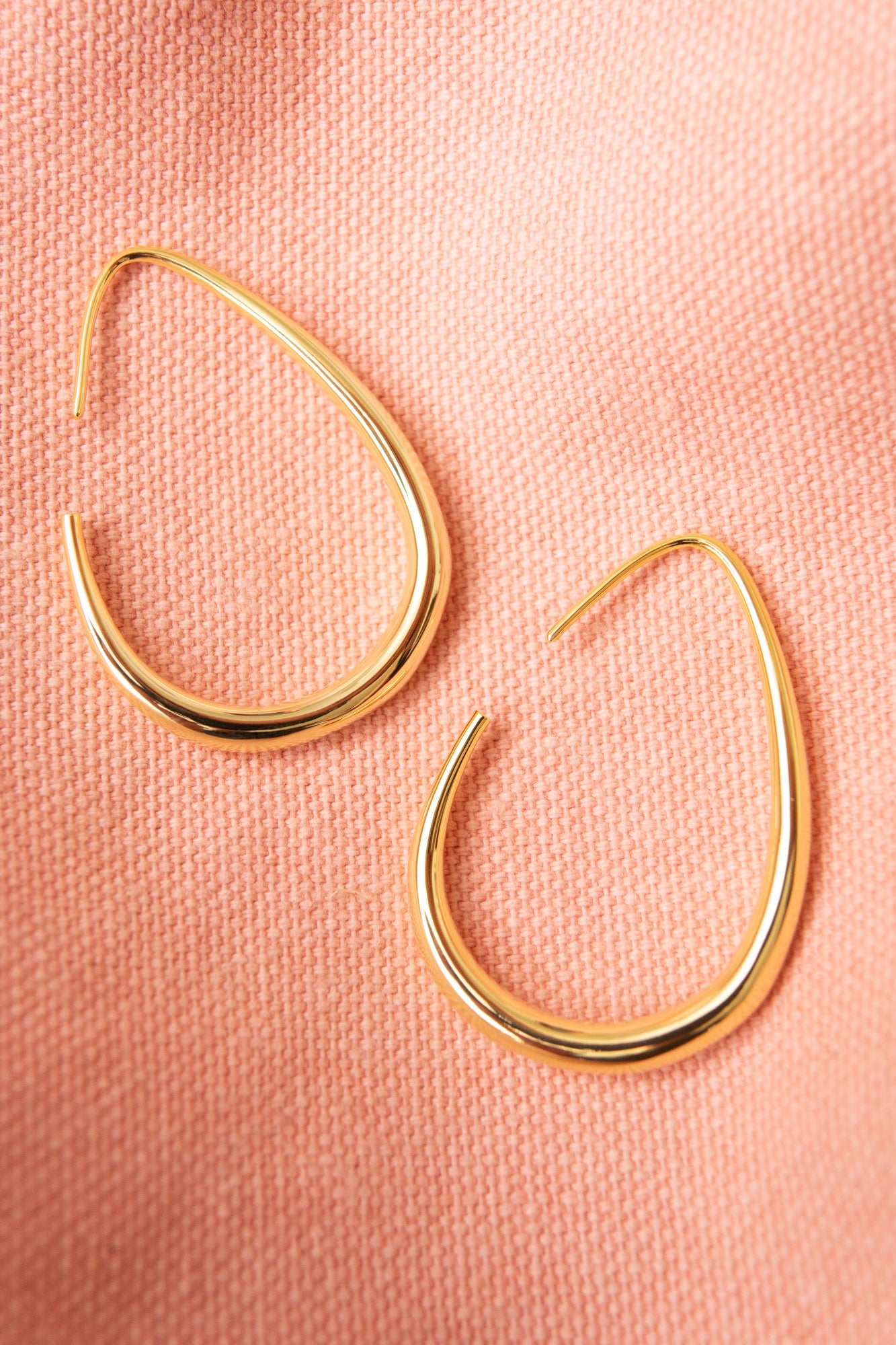 Modern Thin Criss-Cross Threader Hoop Earrings | Alexandra Marks Jewelry