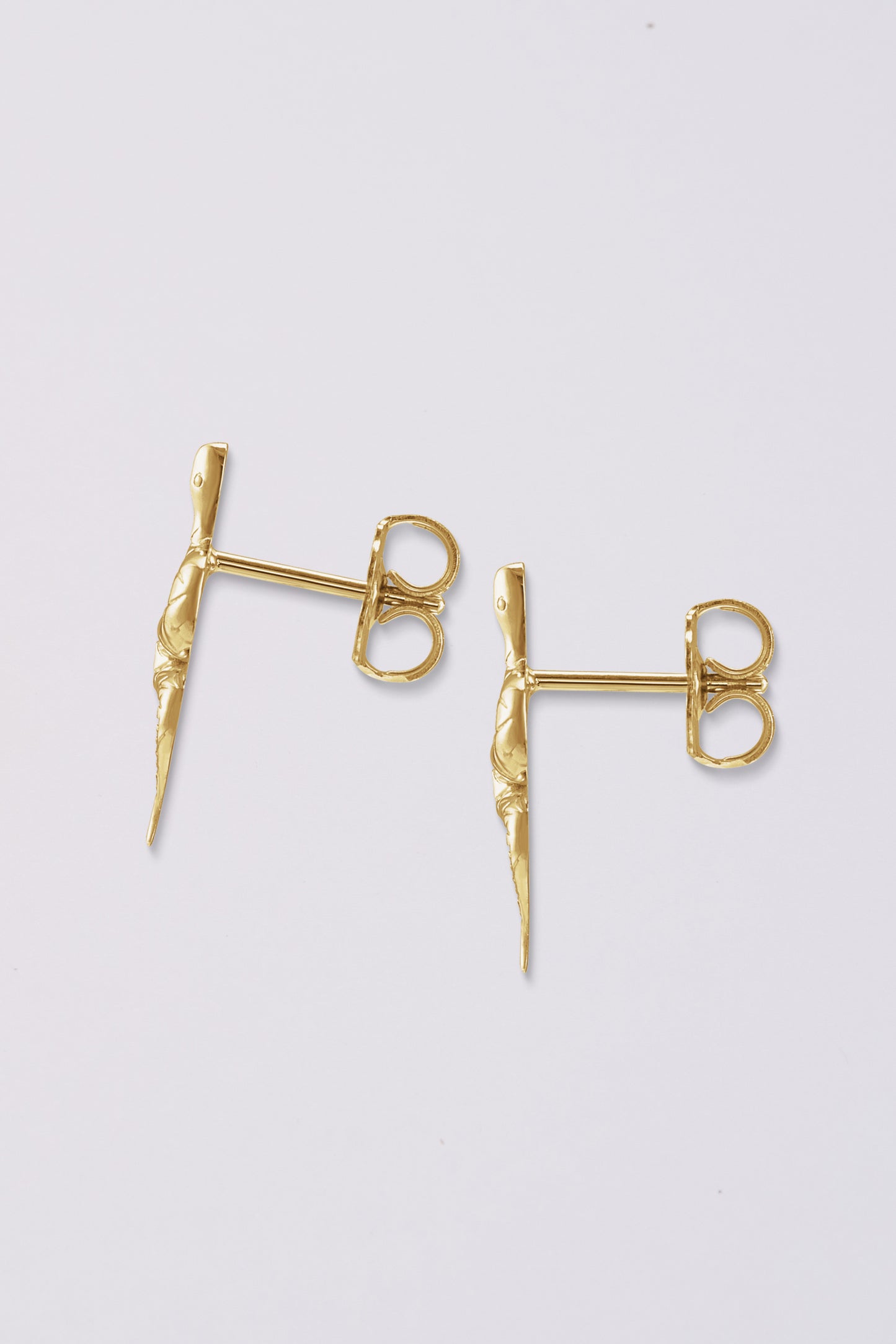 Snake Stud Earrings | 14K Gold