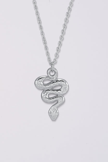 Snake Pendant | 14K Gold | Adjustable chain 16"-18"