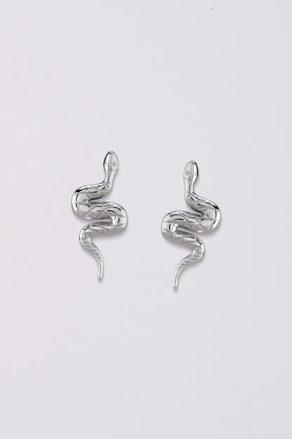 Snake Stud Earrings | 14K Gold