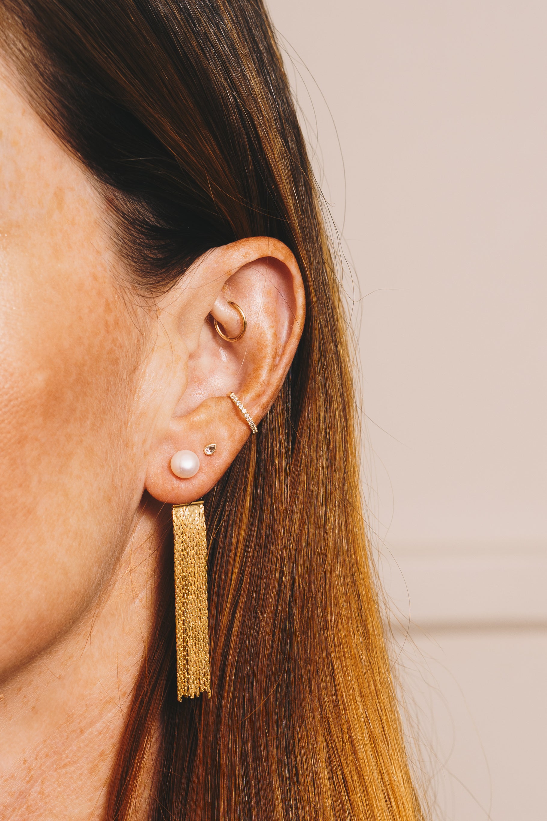 Trill 2 Way Earring Jackets in 18K Gold, 18K Rose Gold, Sterling Silver |  Sonia Hou – SONIA HOU